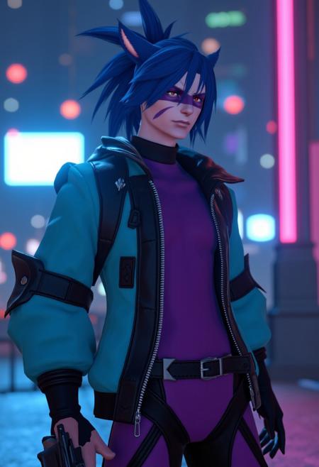 Face 2 Male Miqo RE:MIX Pony/Flux/XL/1.5