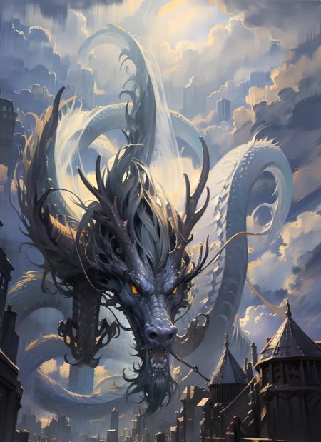 concept Loong(china dragon\eastern dragon)中国龙