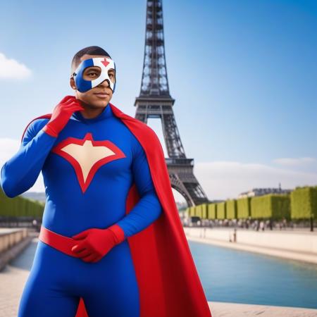 Masked M'bappé - SDXL