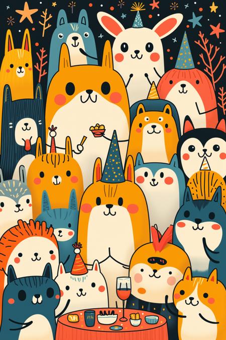 OB俏皮手绘插画Cute hand-drawn illustrations