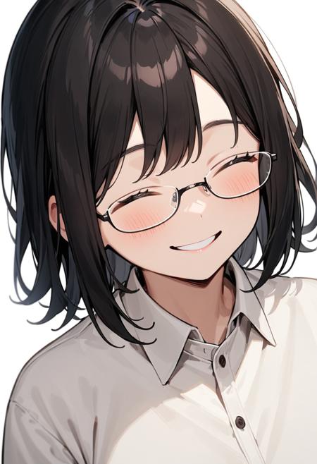 under-rim metal frame glasses SDXL