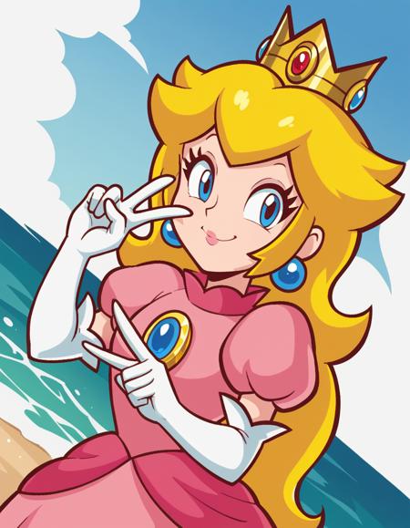 Princess Peach (ピーチ姫) - Super Mario Bros - COMMISSION