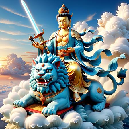 SDXL佛像系列_文殊菩薩版本v1.0 (ID: 431320)