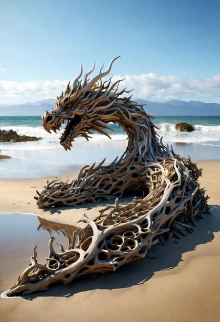 Driftwood Detailed Art - Dream Diffusion - By DICE