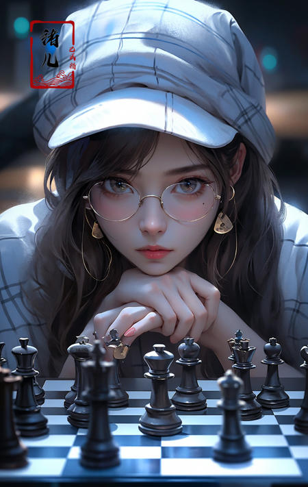 绪儿-国际象棋御姐 chess【Face model】