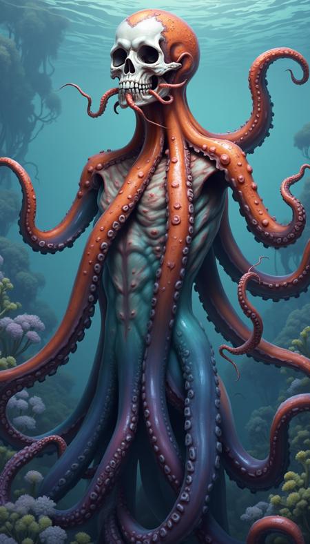 Cephalyra - Human/Squid hybrid - FLUX