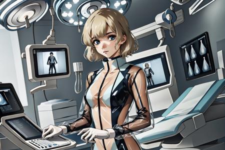 Doctor Latex Ultrasound Exam