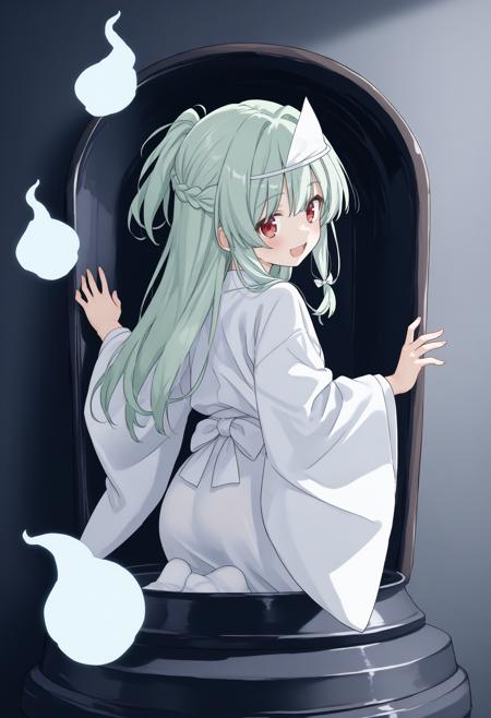 [SDXL&Pony] triangular headpiece / shiroshouzoku / 白装束 / 天冠 / 三角巾 / 幽霊