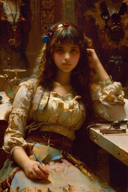 style of Jean-Joseph Benjamin-Constant 346