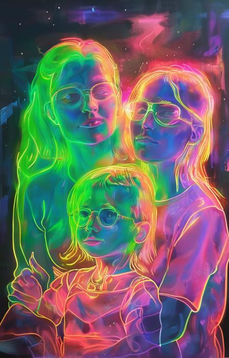 style of neon light drawing [SDXL] 434