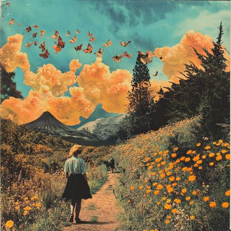 Retro Collage Art