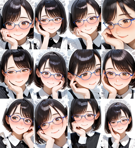 oval metal frame glasses2 / illustrious