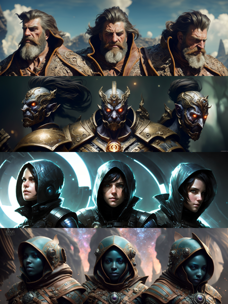Character head concept poses (openpose + 3d for depth maps)版本v1.0 (ID: 91642)