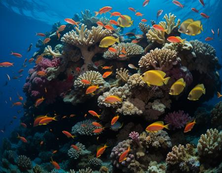 Coral and Coral reef fish (from Photos of The Red Sea)