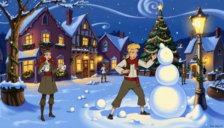 90s Video Game Animation / Cartoon Art Style - Bill Tiller / Lucas Arts [Flux]