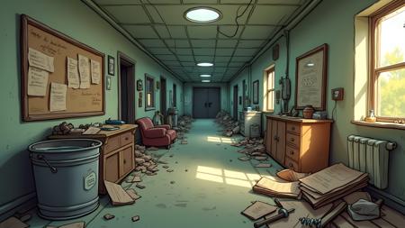 Abandoned Office DX - FLUX.dev
