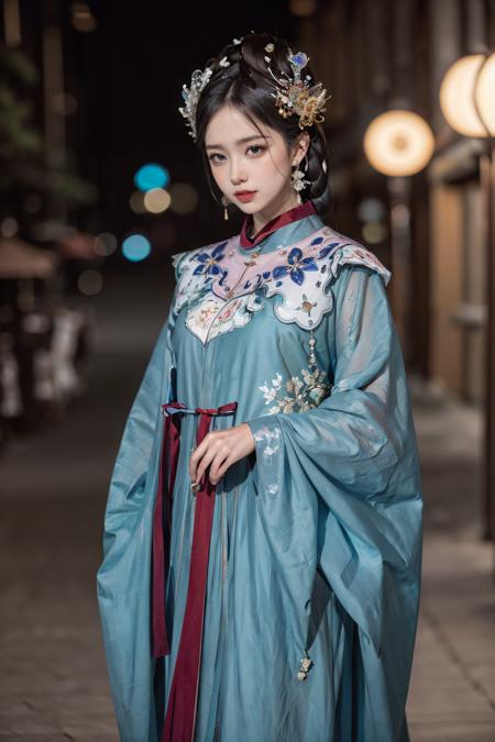 明制斜襟立领长衫汉服|slanted collar stand collar gown版本v1.0 (ID: 142302)