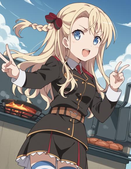 Wilhelmina Braunschweig Ingenohl Friedeburg (ヴィルヘルミーナ・ブラウンシュヴァイク・インゲノール・フリーデブルク) - High School Fleet (ハイスクール・フリート)