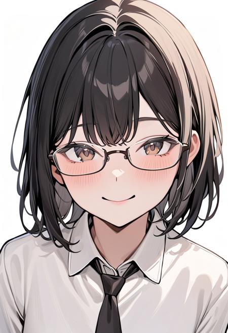 under-rim metal frame glasses SDXL