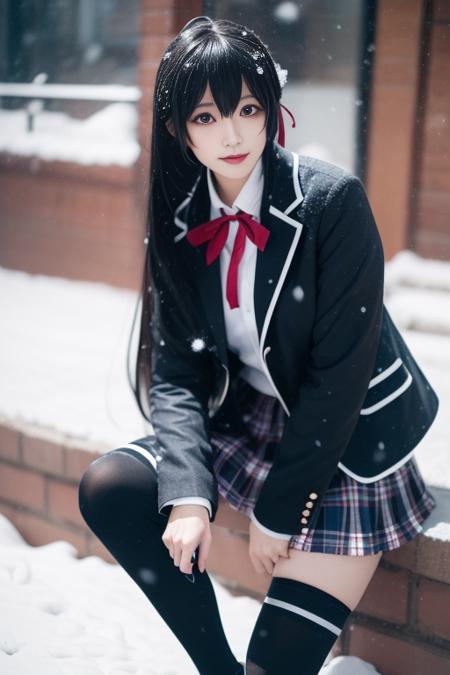 雪之下雪乃 冬校服 yukinoshita yukino版本v1.0 (ID: 616896)