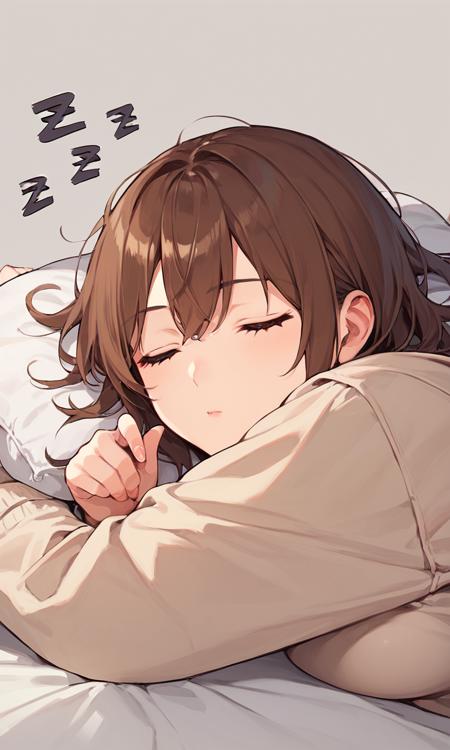 [Pony XL] Zzz Sleeping Text版本v1.0 (ID: 620486)