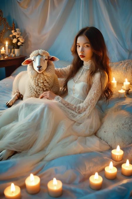 Girl and Sheep