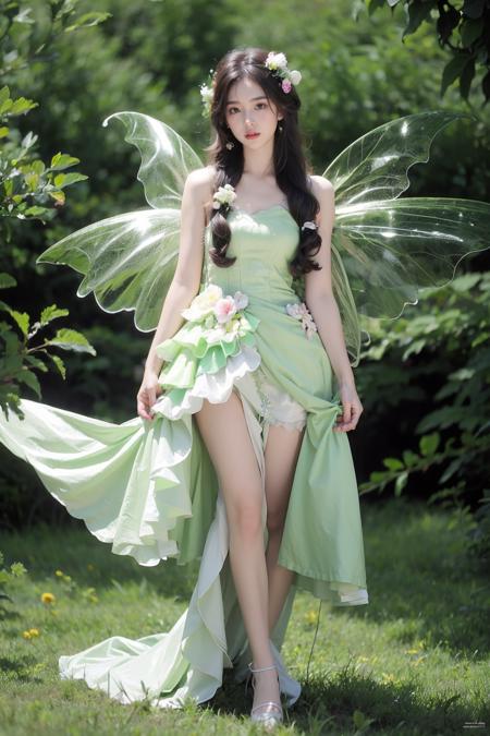 JAY - GREEN BUTTERFLY DRESS