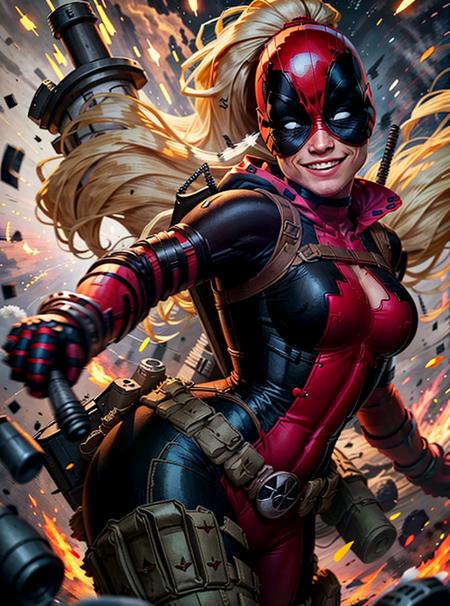 LadyPool (Marvel) by YeiyeiArt