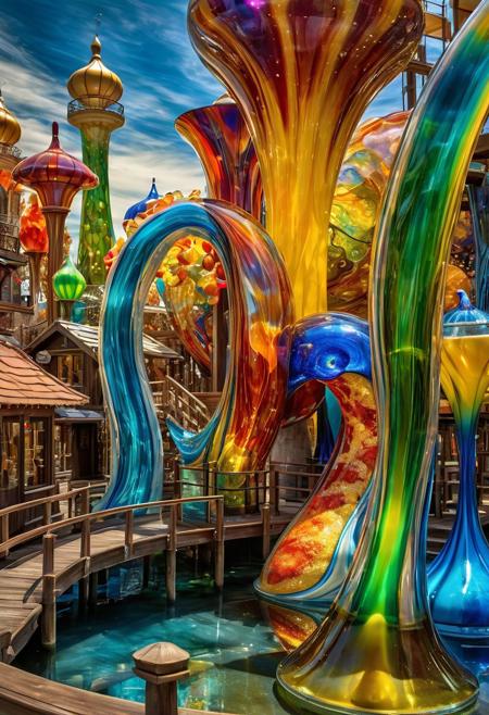 Colorful Murano Art Glass style - SDXL