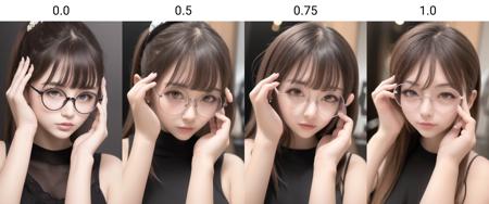Thin round glasses