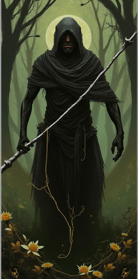 Dragon Age tarot card Dr4GnAg3 Flux Lora