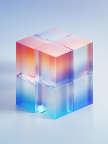 Fresh Ideas@3D GLASS CUBE_SDXL