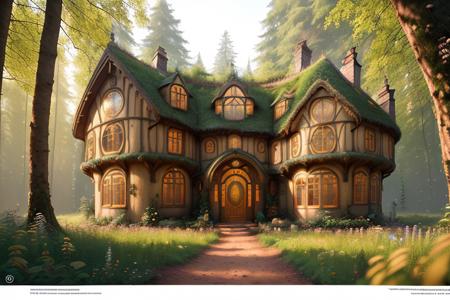 Better Hobbit House - fantasy cottage in the style of Lord of The Rings