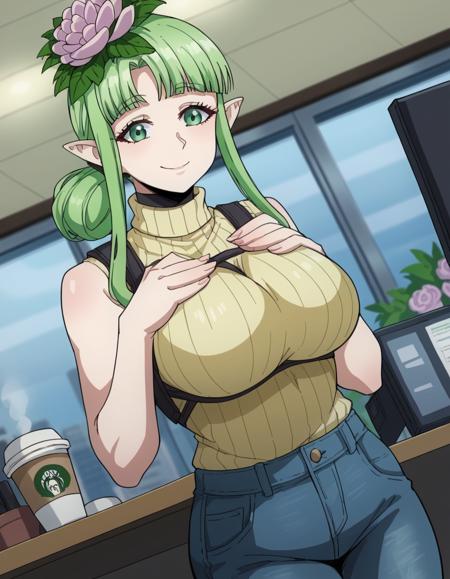 Kusahanada (草花田) - Plus-Sized Elf (Elf-san wa Yaserarenai.) (エルフさんは痩せられない。)