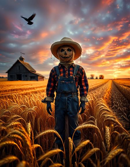 wheat field at dusk background版本v1.0 (ID: 1312778)