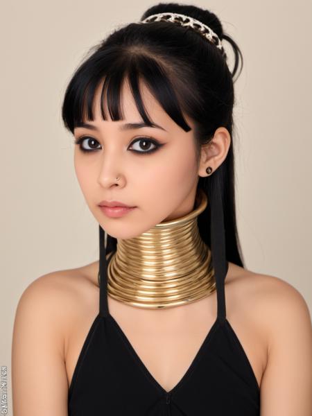Neck Rings - Kayan People Myanmar (Padaung) SDXL & Pony