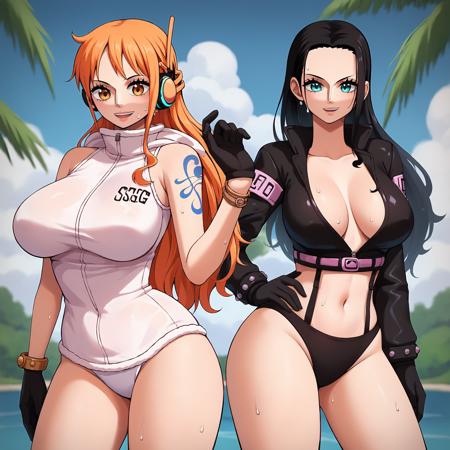 One Piece Egghead female fashion - Skimpy futuristic outfits (Updated to SDXL Pony)