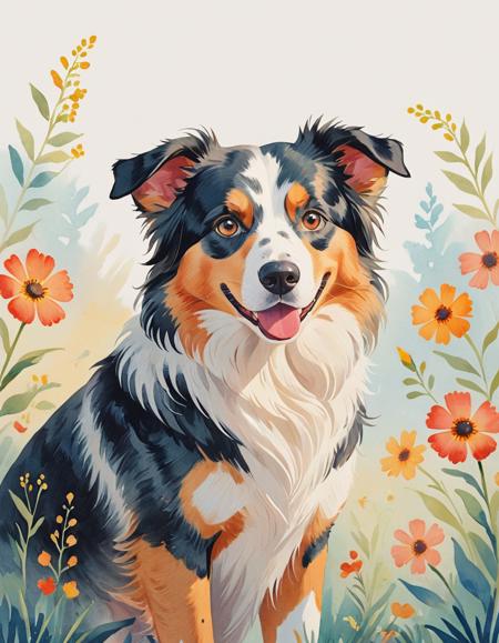 Watercolor Orange Blossom Style [XL+Pony]