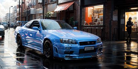 NISSAN Skyline GT-R R34 car LORA