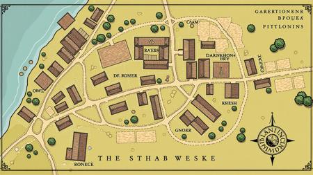 Envy Flux Fantasy Town Map 01 - Town and village maps for D&D and other RPGs
