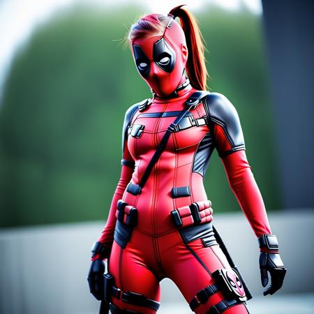 Lady Deadpool with Red Hair版本V1 (ID: 825049)