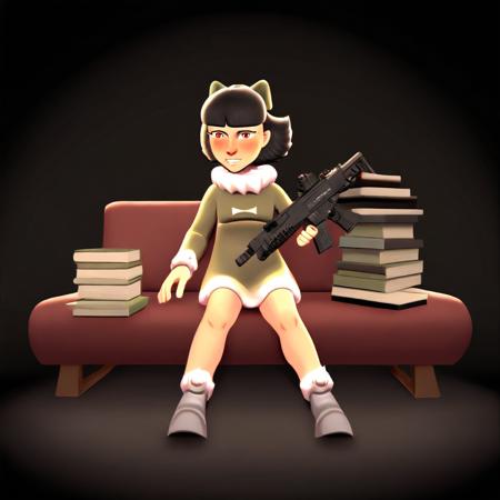 Olivia Man (from Team Fortress 2) 3D Illustrious
