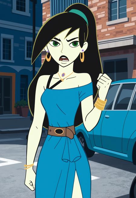 Shego, Dr. Drakken's mercenary, (Kim Possible), LoRA, PonyXL