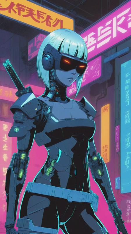 Cyberpunk Anime Style