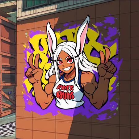 Character graffiti Pony (Bomb rush cyberfunk)