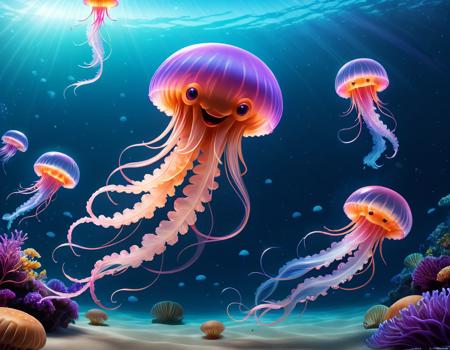 Smiling Jellyfish & Friends - XL Series