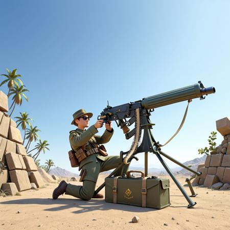 Vickers Medium Machine Gun (SDXL)版本Vickers Medium Machine Gun (SDXL) (SDXL)