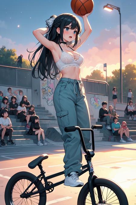 girl like basketball bmxbike