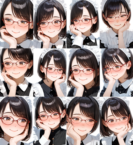 oval metal frame glasses2 / illustrious