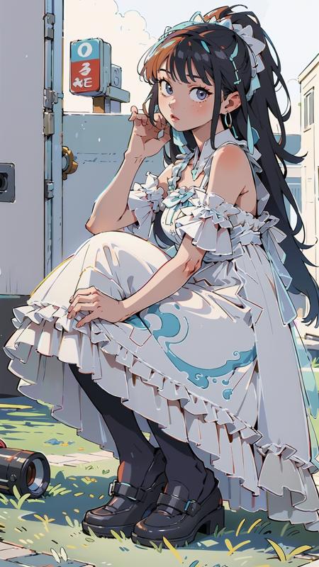 【南国慕蝶】Dress No.10 Cyan Dress